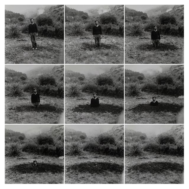 Keith Arnatt, Self-Burial, 1969